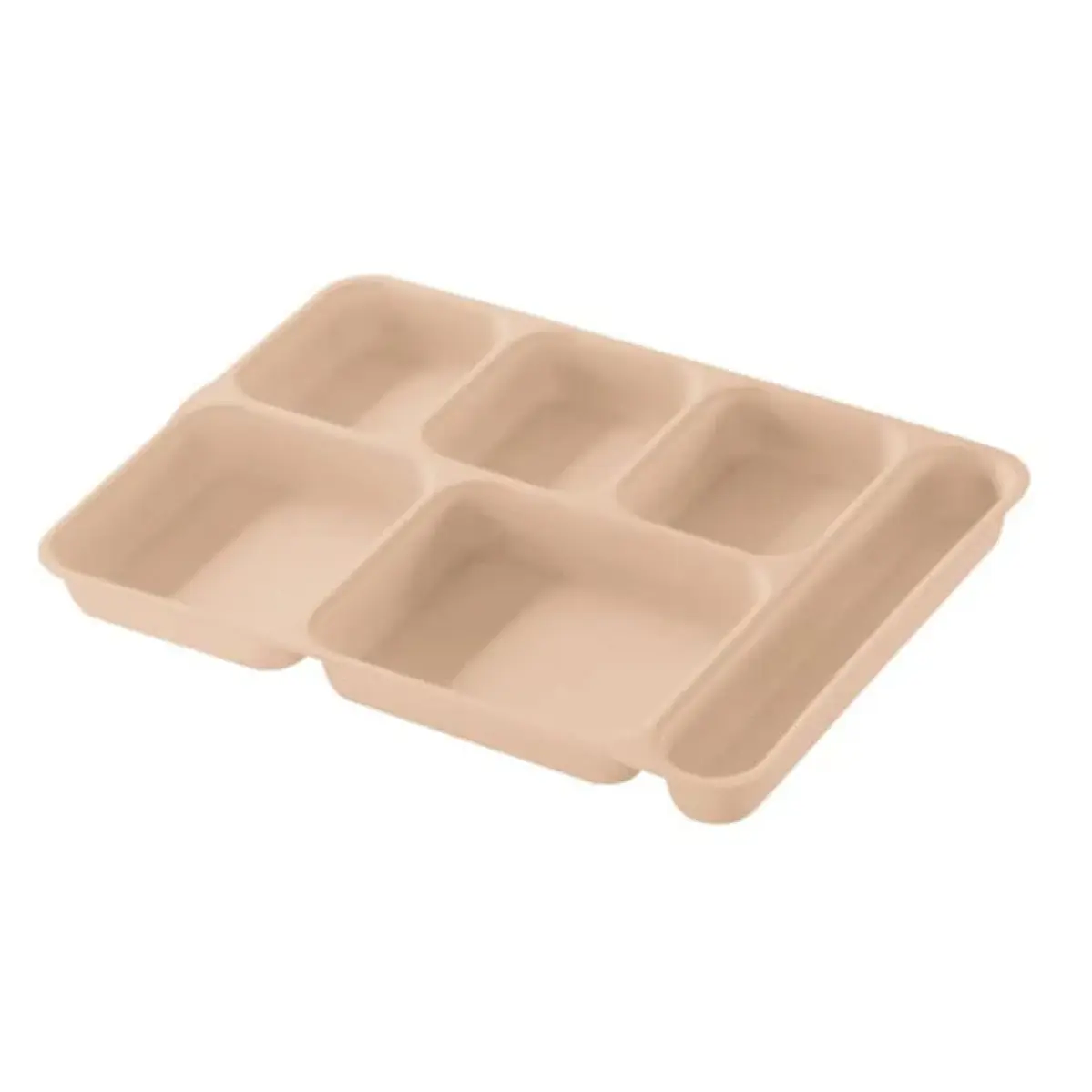 Set de 24 Bandejas + 24 Tapas De Servicio Cambro De 6 Compartimientos 4