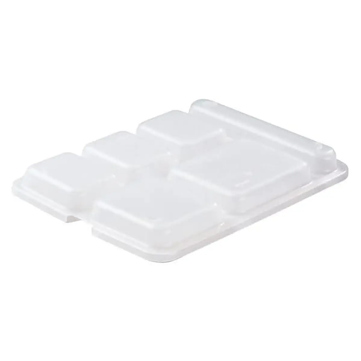 Set de 24 Bandejas + 24 Tapas De Servicio Cambro De 6 Compartimientos 7