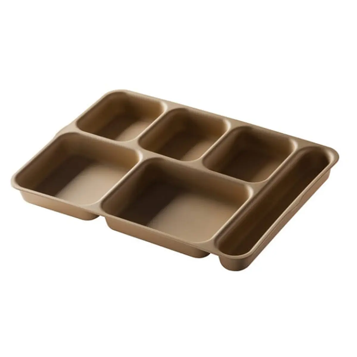 Set de 24 Bandejas + 24 Tapas De Servicio Cambro De 6 Compartimientos 6