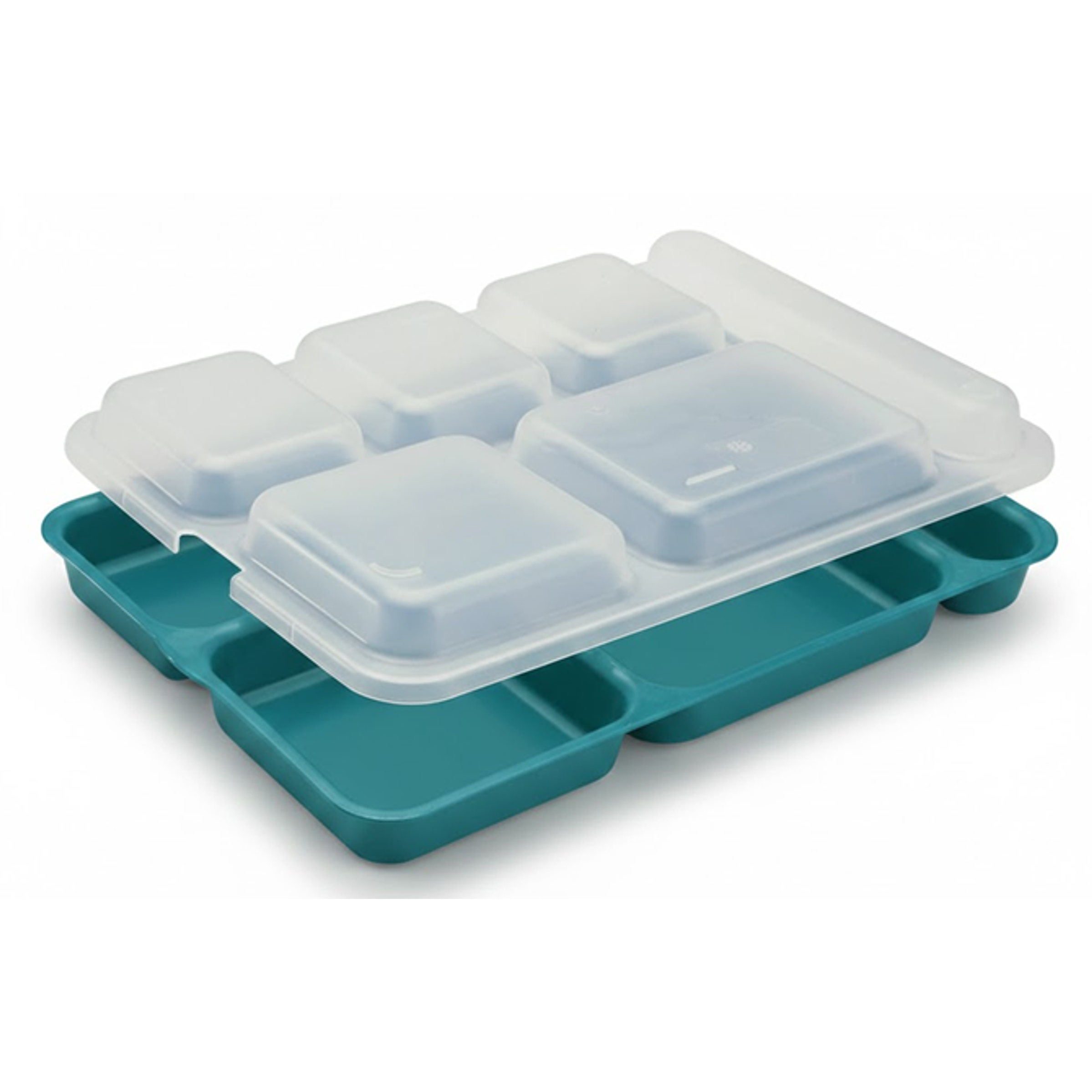 Set de 24 Bandejas + 24 Tapas De Servicio Cambro De 6 Compartimientos 2