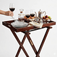 Soporte Plegable para Bandejas de Servicio En Madera – 81 cm - thumbnail 1