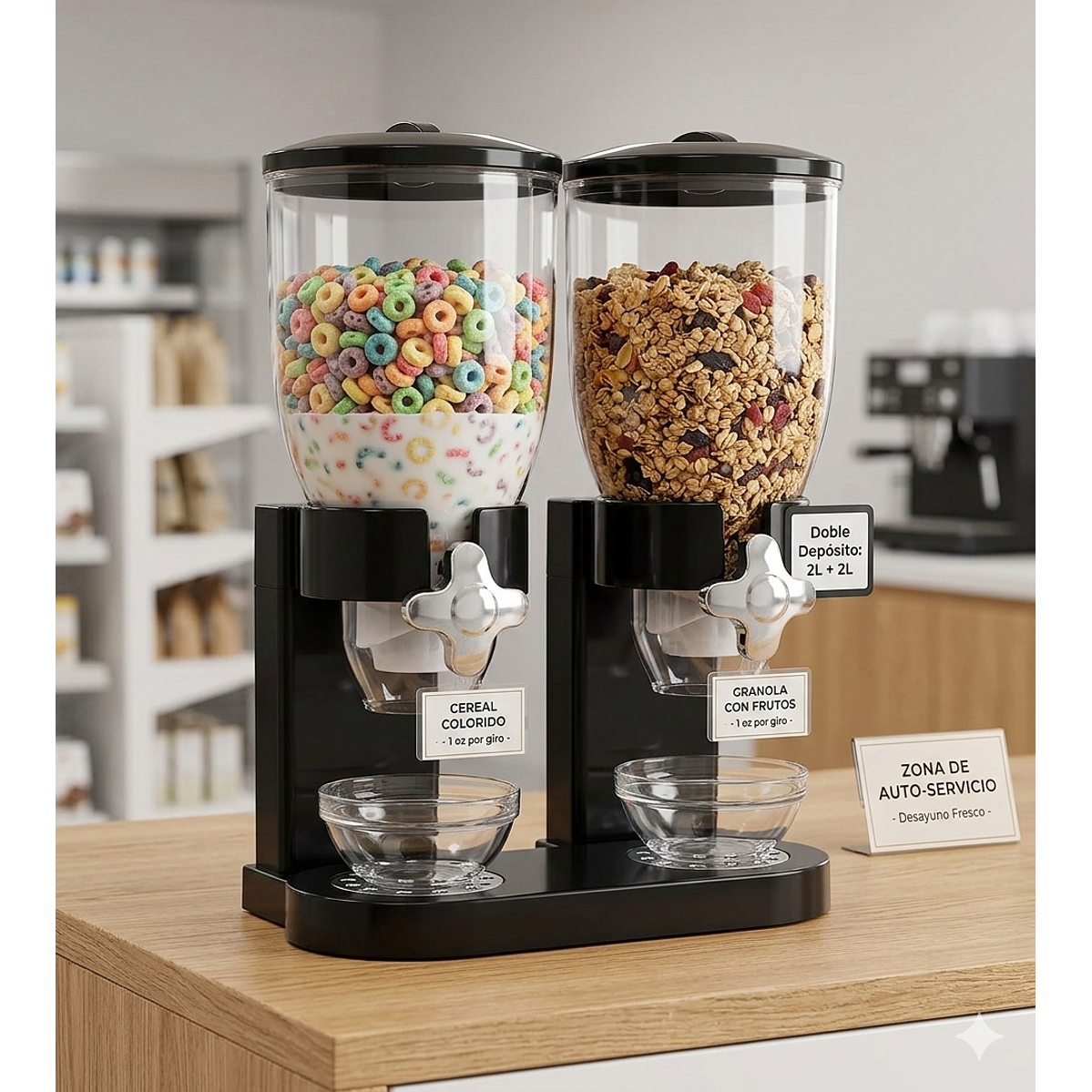 Dispensador Dual de Alimentos Secos – Auto-servicio 6