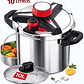 Olla a Presión de Acero Inoxidable – 10 Litros (3 en 1) Inducción  - Miniatura 1