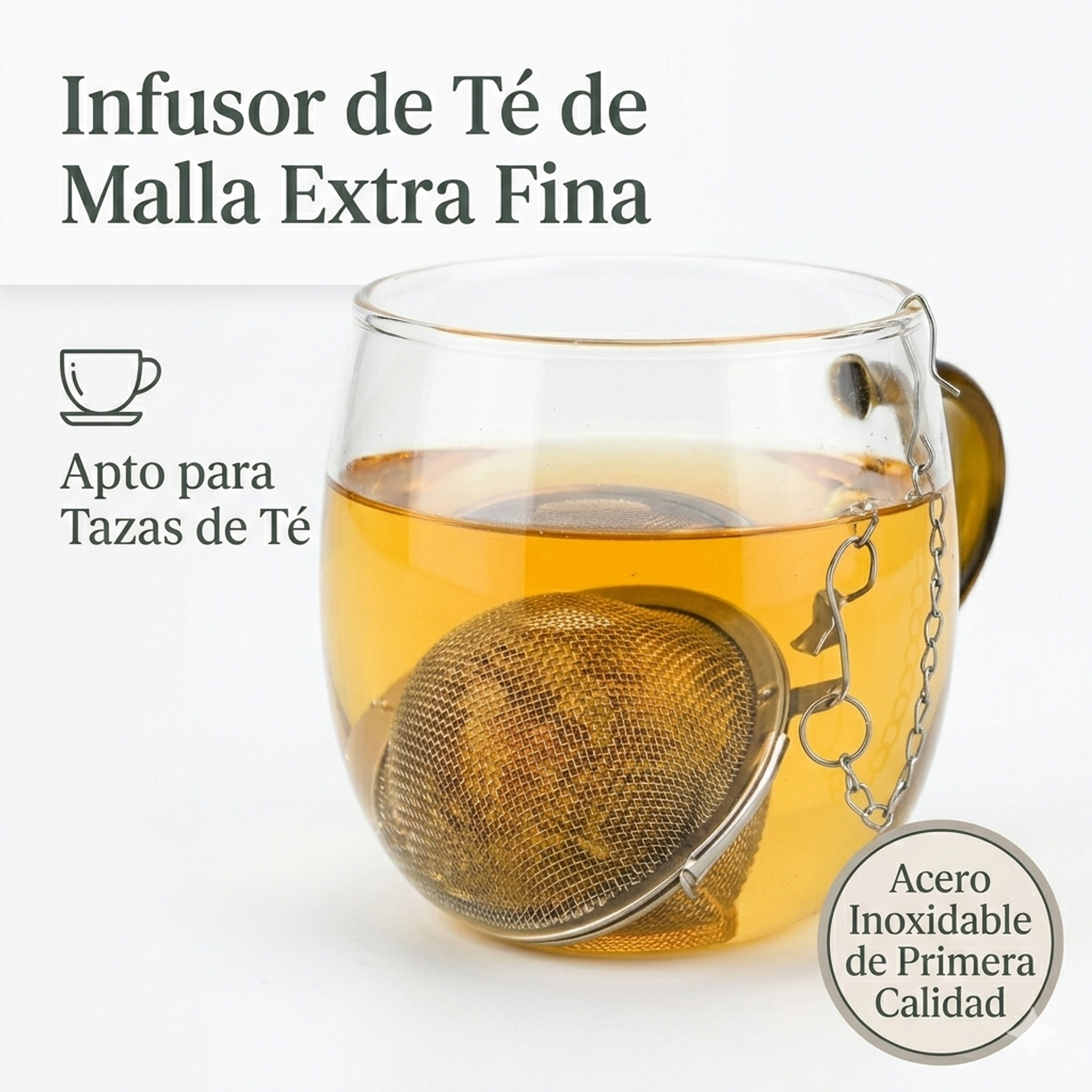 Set de 4 Infusores de Té – Acero Inoxidable Malla Extra Fina 1