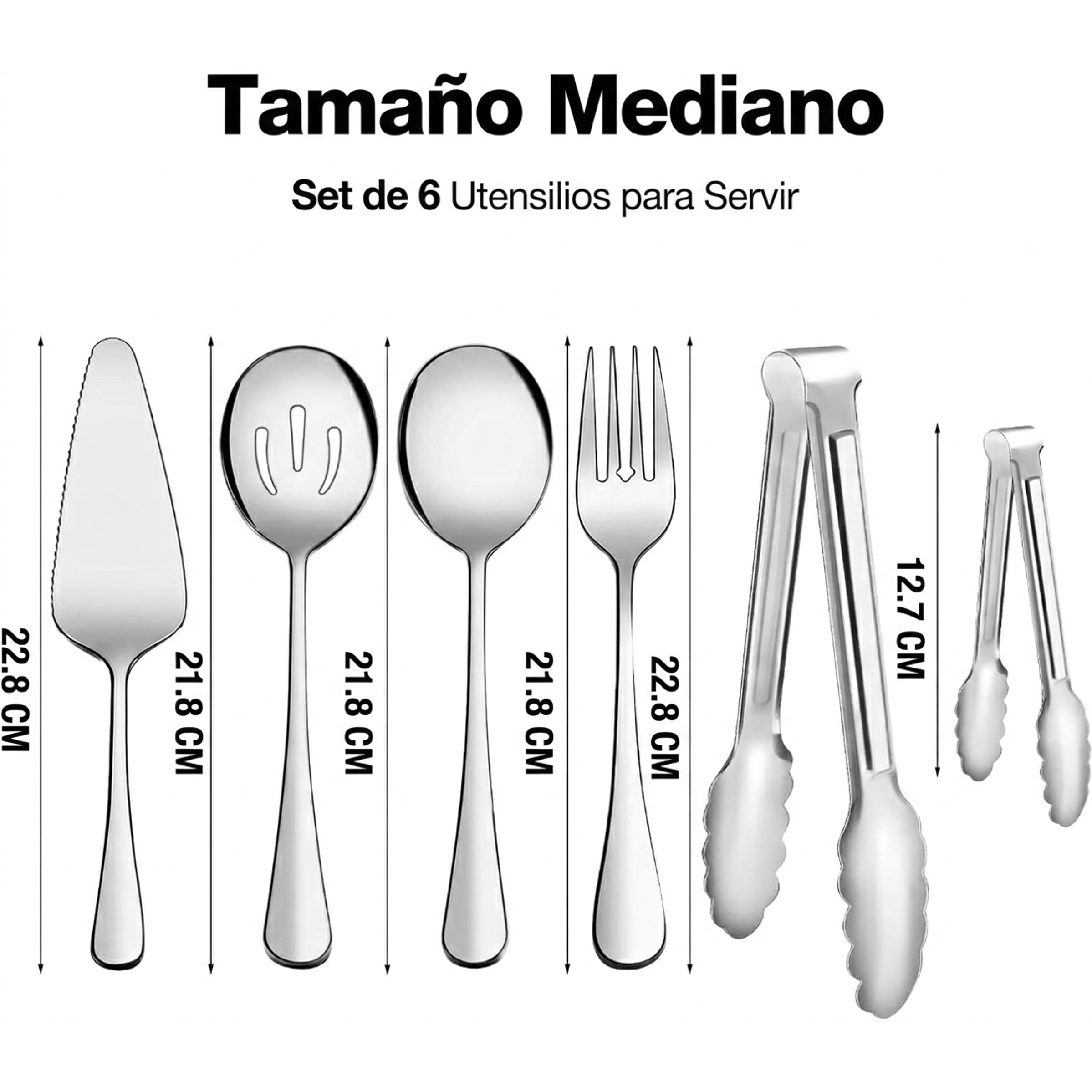 Juego de Utensilios para Servir – 6 Piezas de Acero Inoxidable 2