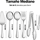 Juego de Utensilios para Servir – 6 Piezas de Acero Inoxidable - thumbnail 2