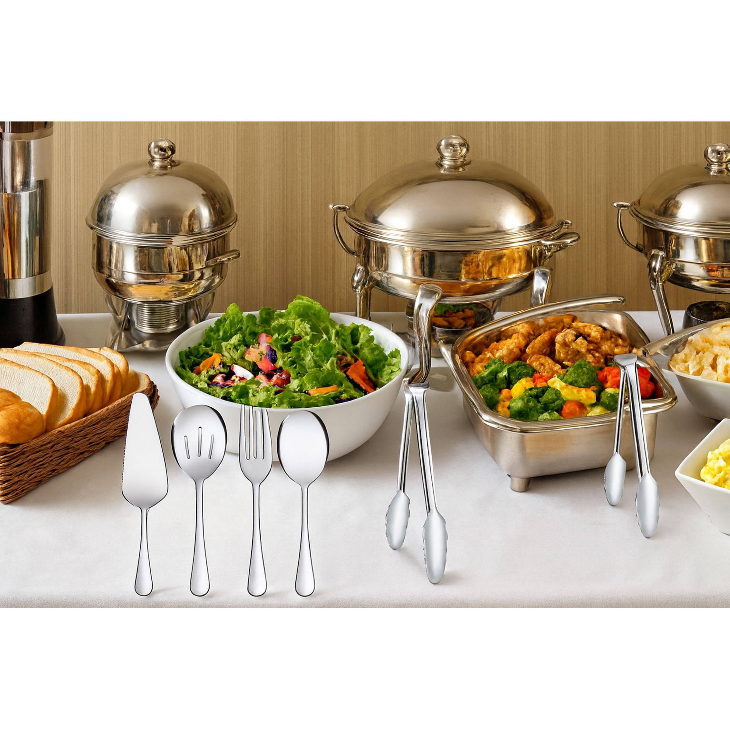 Juego de Utensilios para Servir – 6 Piezas de Acero Inoxidable 3