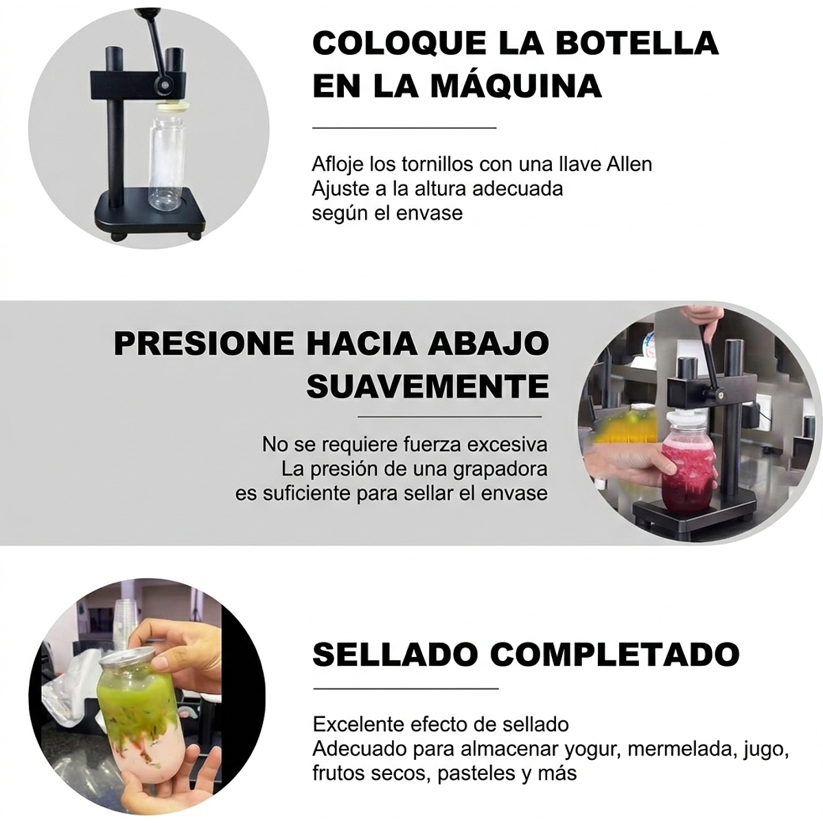 Máquina Selladora De Latas Compacta de Tapado Manual 2