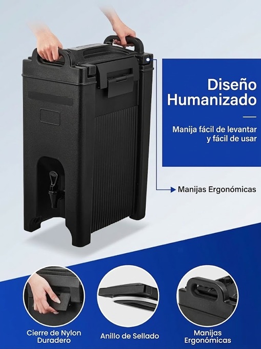 Dispensador De Bebidas Isotérmico Aislado De 5 galones (19 L) 2