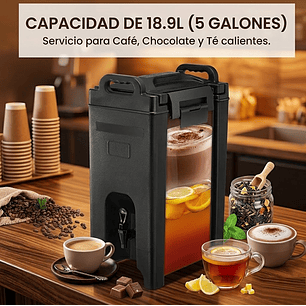 Dispensador De Bebidas Isotérmico Aislado De 5 galones (19 L)