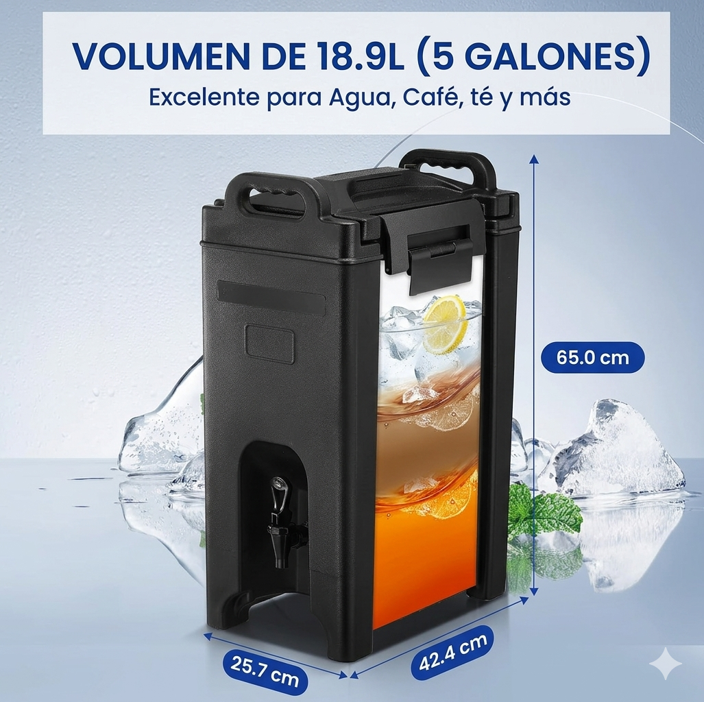 Dispensador De Bebidas Isotérmico Aislado De 5 galones (19 L) 3