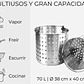 Cesta Escurridora de Acero Inoxidable de 70 Litros Multiuso Vapor Freir Escurrir - Miniatura 1