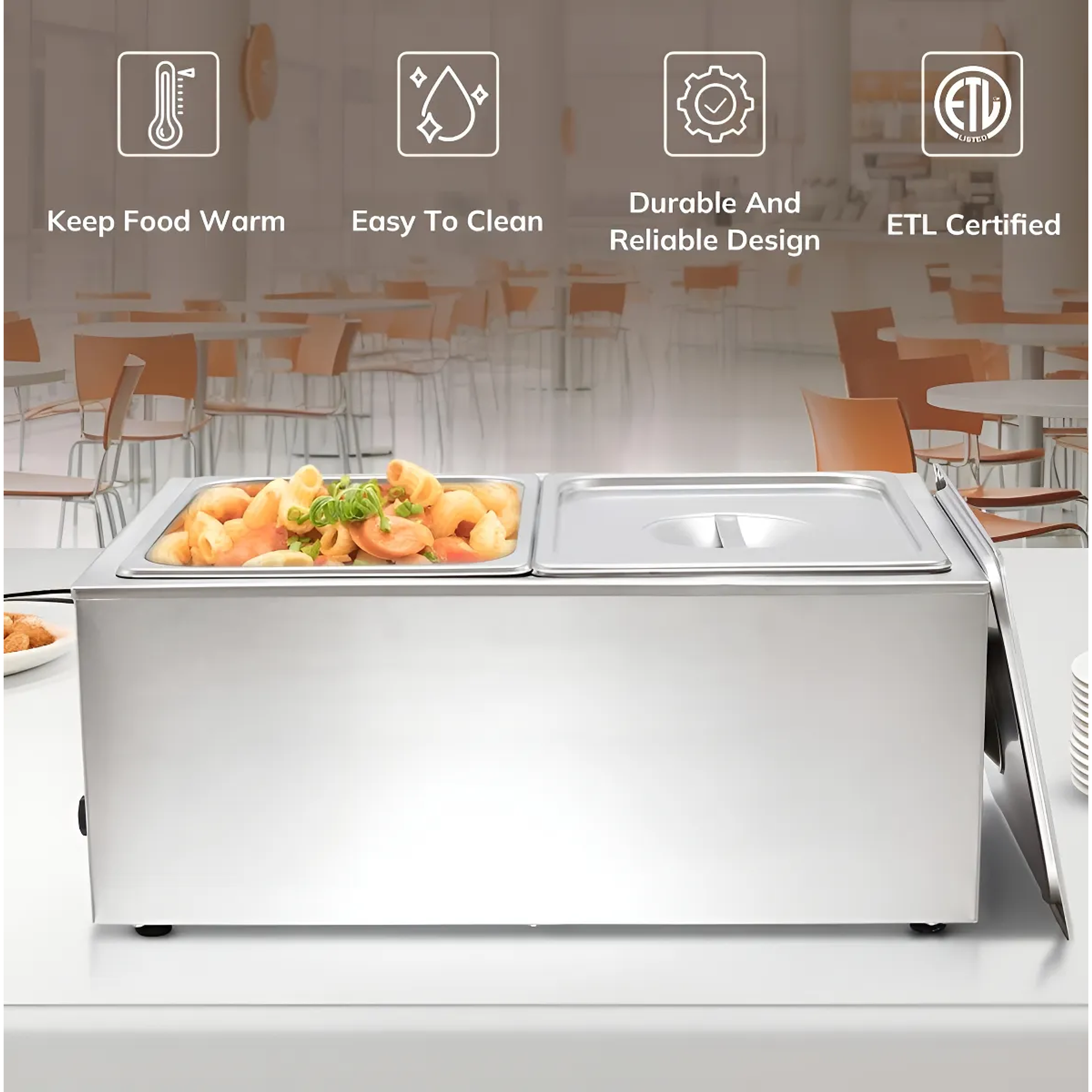 Baño De María Samovar Eléctrico Calentador Acero 20 Litros 6