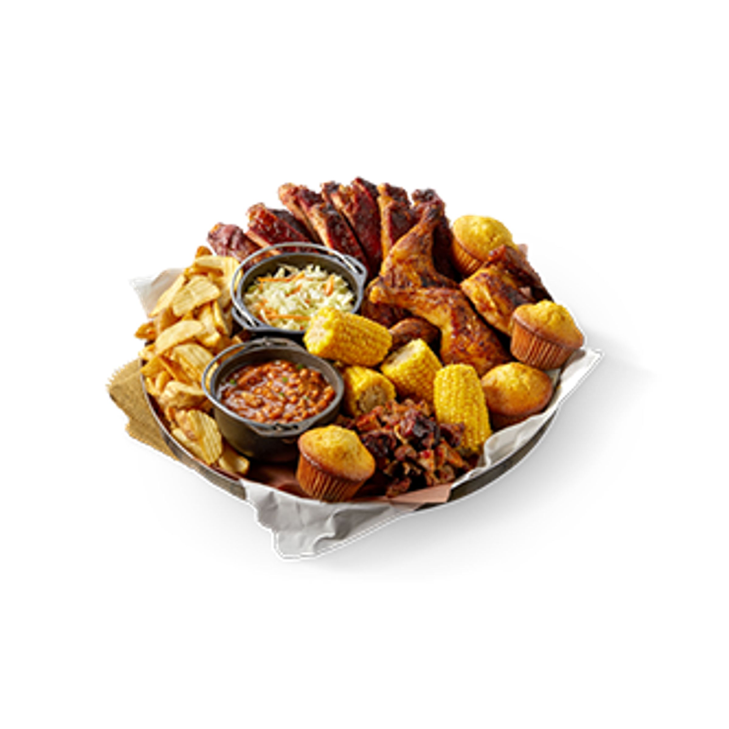 Bandeja Grande Redonda De Aluminio (50 cm) Servicio De Alimentos Compartir Familiar 6