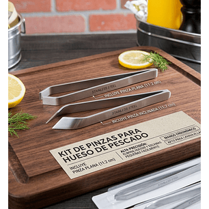 2 Pinzas Culinarias De Acero Inoxidable Espina De Pescado