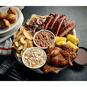 Bandeja Grande Redonda De Aluminio (50 cm) Servicio De Alimentos Compartir Familiar