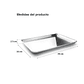 Set x 12 Bandejas de Aluminio 1/8 Tamaño –  24 x 16x 2.5cm Lata Charola Aptas para Horno y Congelador - Miniatura 5