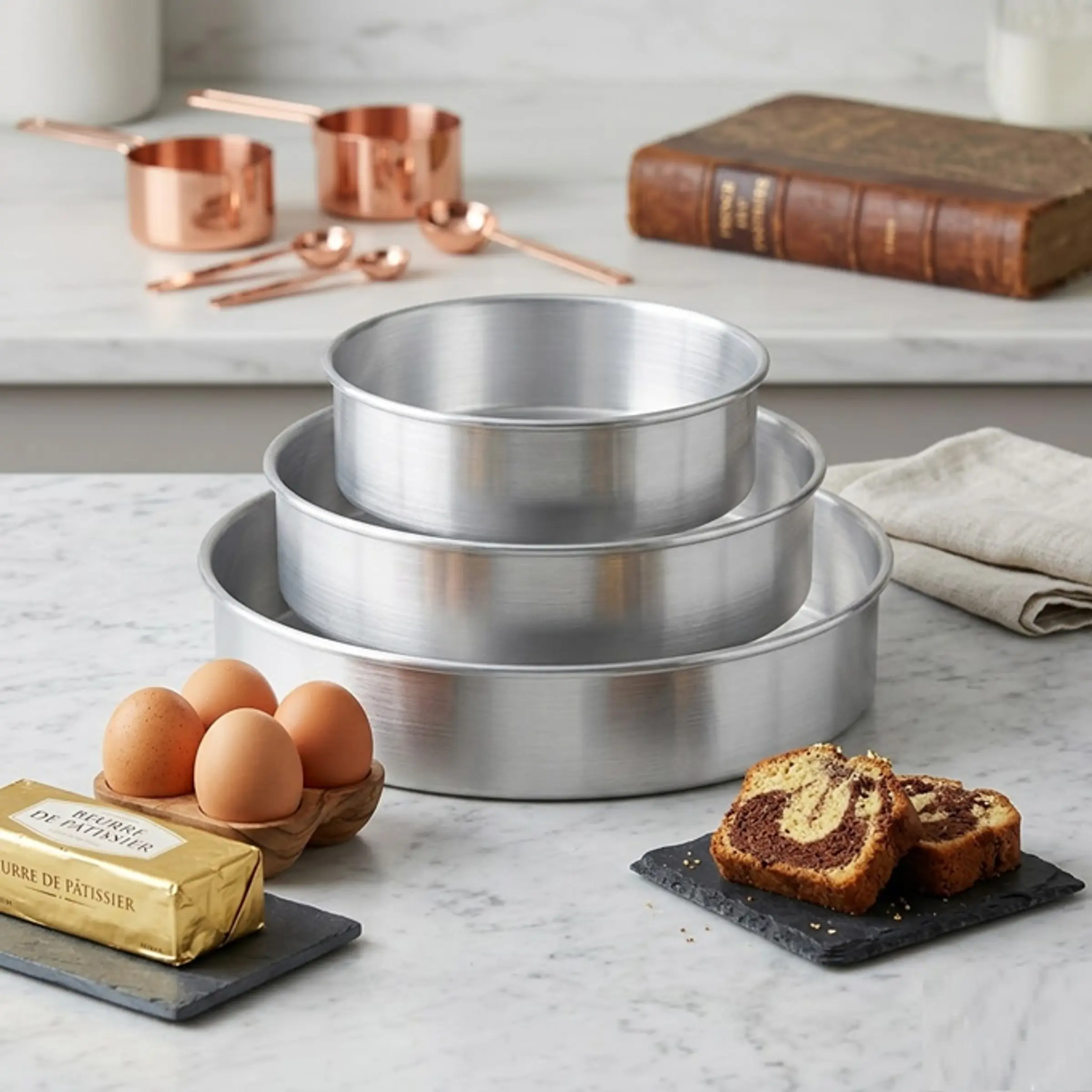 3 Moldes De 20 25 Y 30cm X7.5 Alto Torta Tortera Respostería  1