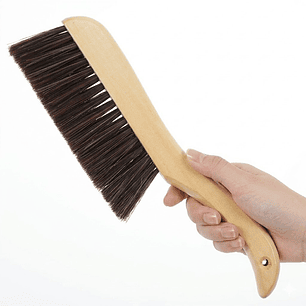 Cepillo De Mano Con Mango Largo De Madera Y Cerdas Suaves De Polipropileno