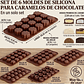 Set De 6 Moldes De Silicona Para Chocolate Libres De BPA Y De Grado Alimenticio - Miniatura 2