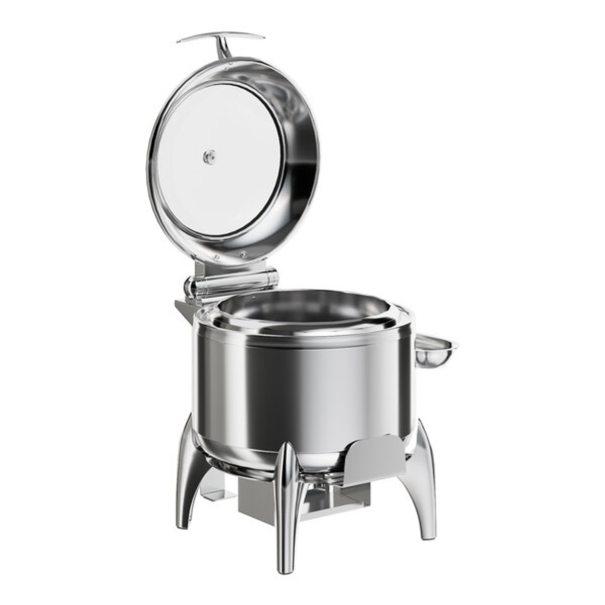 Samovar Redondo De Acero Inoxidable, Cierre Suave Automático Capacidad De 11 Qt (10,4 Litros) 1