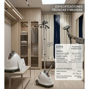 Vaporizador Vertical PureSteam Professional De 1600 W