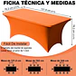 Mantel Elástico Espandex Rectangular para Fiestas, Banquetes y Bodas – 120 × 76 × 76 cm - thumbnail 1
