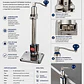 Abrelatas industrial manual tipo pesado, con base de acero inoxidable Hecho en USA - thumbnail 3