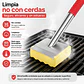 Cepillo de parrilla asador sin cerdas más esponja ondulada resistente al calor - Miniatura 1