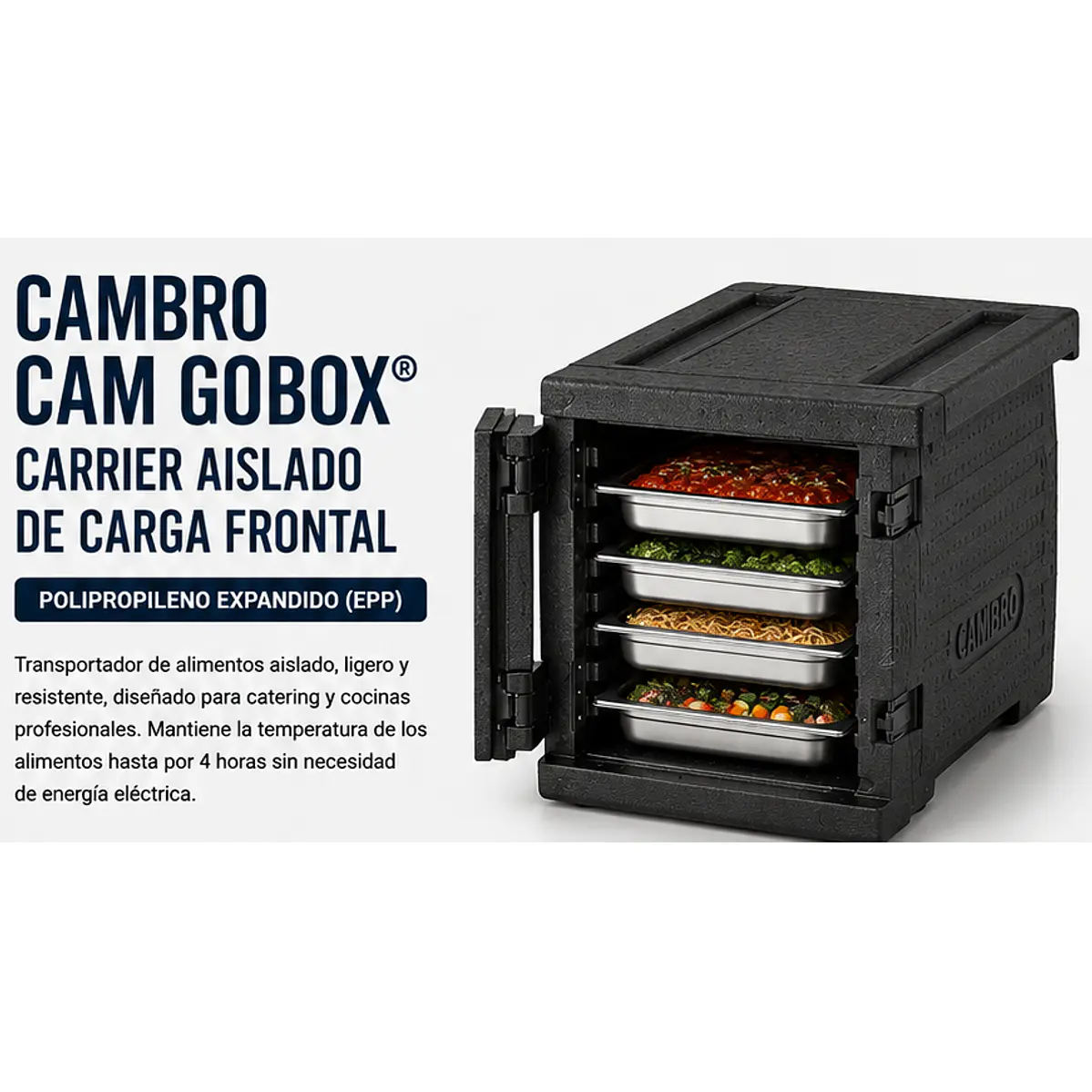 Contenedor Cambro Isotérmico de carga frontal 36 Litros 1