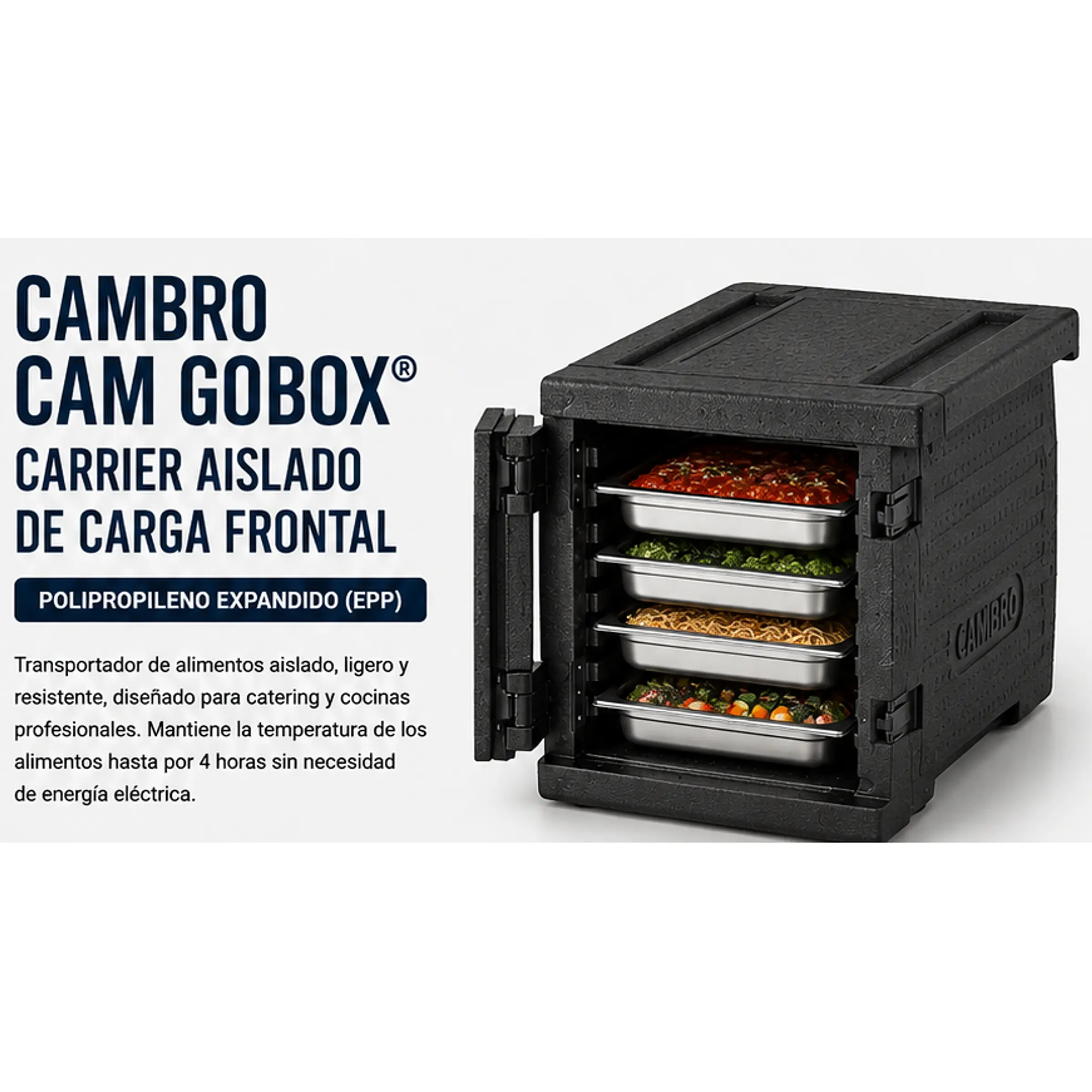 Contenedor Cambro Isotérmico de carga frontal 36 Litros 1