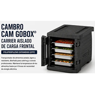 Contenedor Cambro Isotérmico de carga frontal 36 Litros
