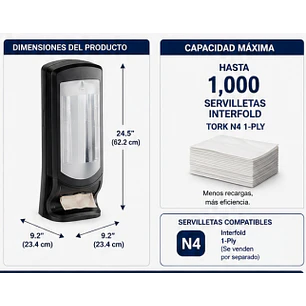 Dispensador De Servilletas De Mesa En Plástico Restaurante