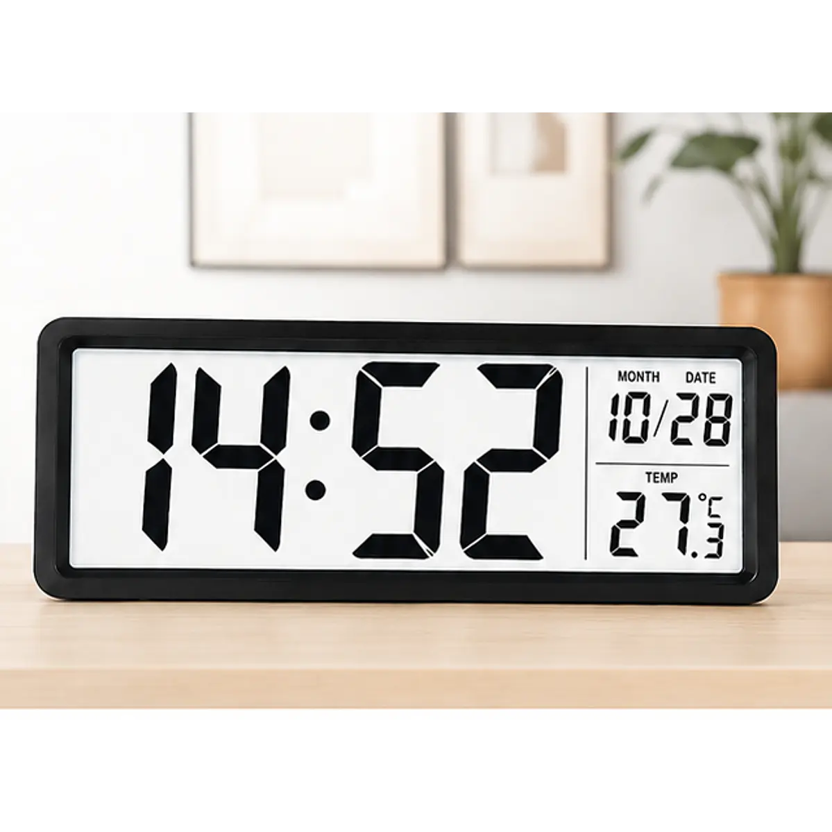 Reloj de pared digital con pantalla LCD de 8.5 pulgadas 1