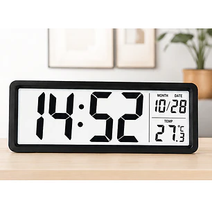 Reloj de pared digital con pantalla LCD de 8.5 pulgadas