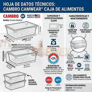 Contenedor Caja de almacenamiento de alimentos 26