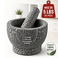 Molcajete Mortero en granito 100% natural con capacidad de 1.5 tazas (≈355 ml). - thumbnail 1