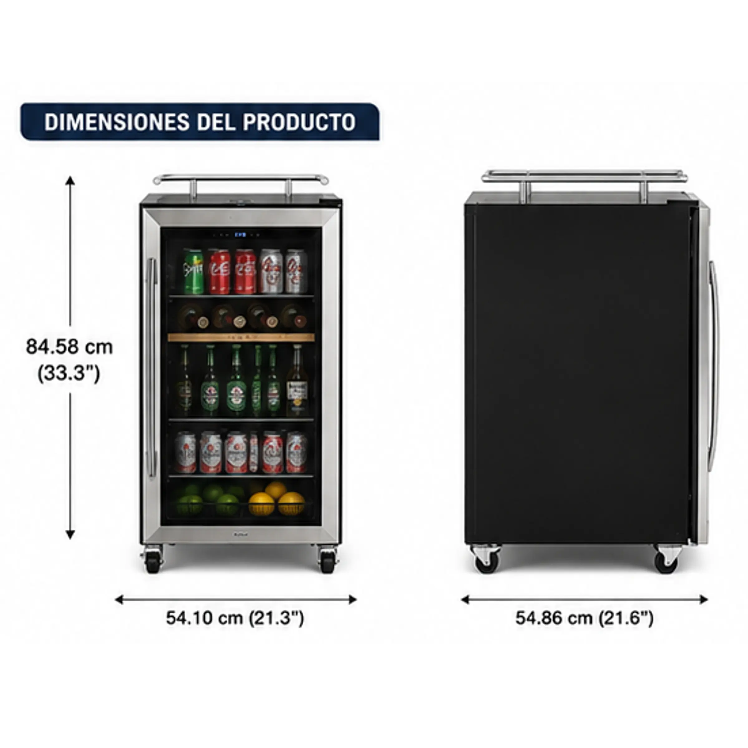 Refrigerador de Bebidas – con capacidad de 115 litros 110 W - 4 ruedas 2