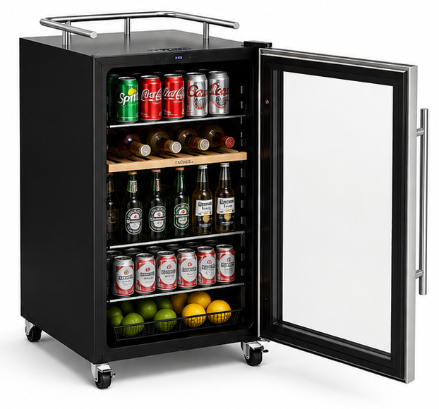 Refrigerador de Bebidas – con capacidad de 115 litros 110 W - 4 ruedas 1