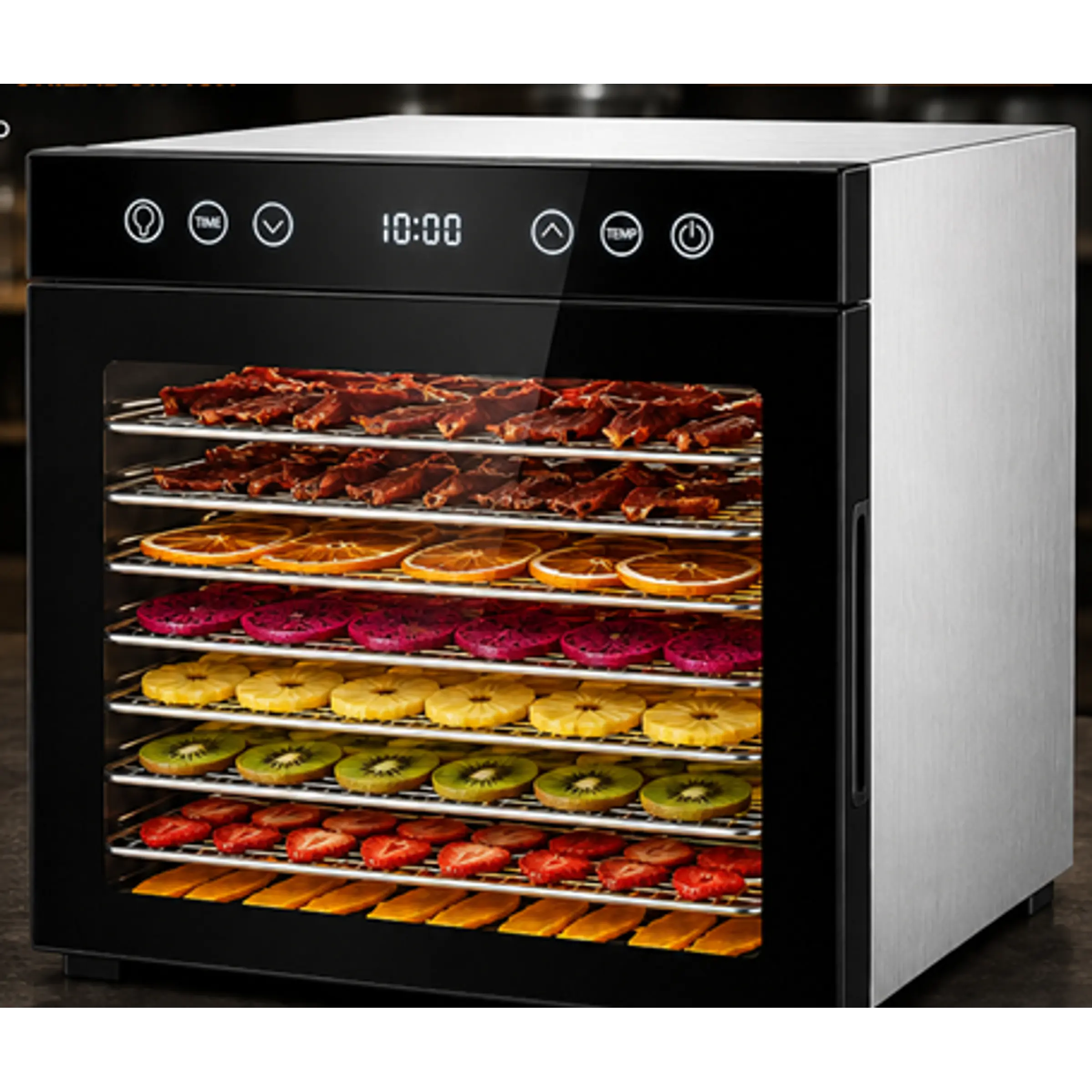 Deshidratador de alimentos con 8 bandejas panel digital y temporizador de 48 horas 1