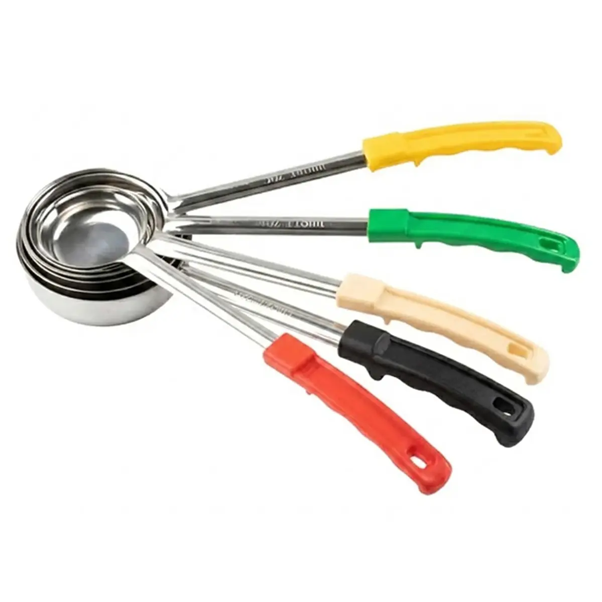 Set de 5 cucharas porcionadoras de alimentos – 1, 2, 3, 4 y 6 oz: 1