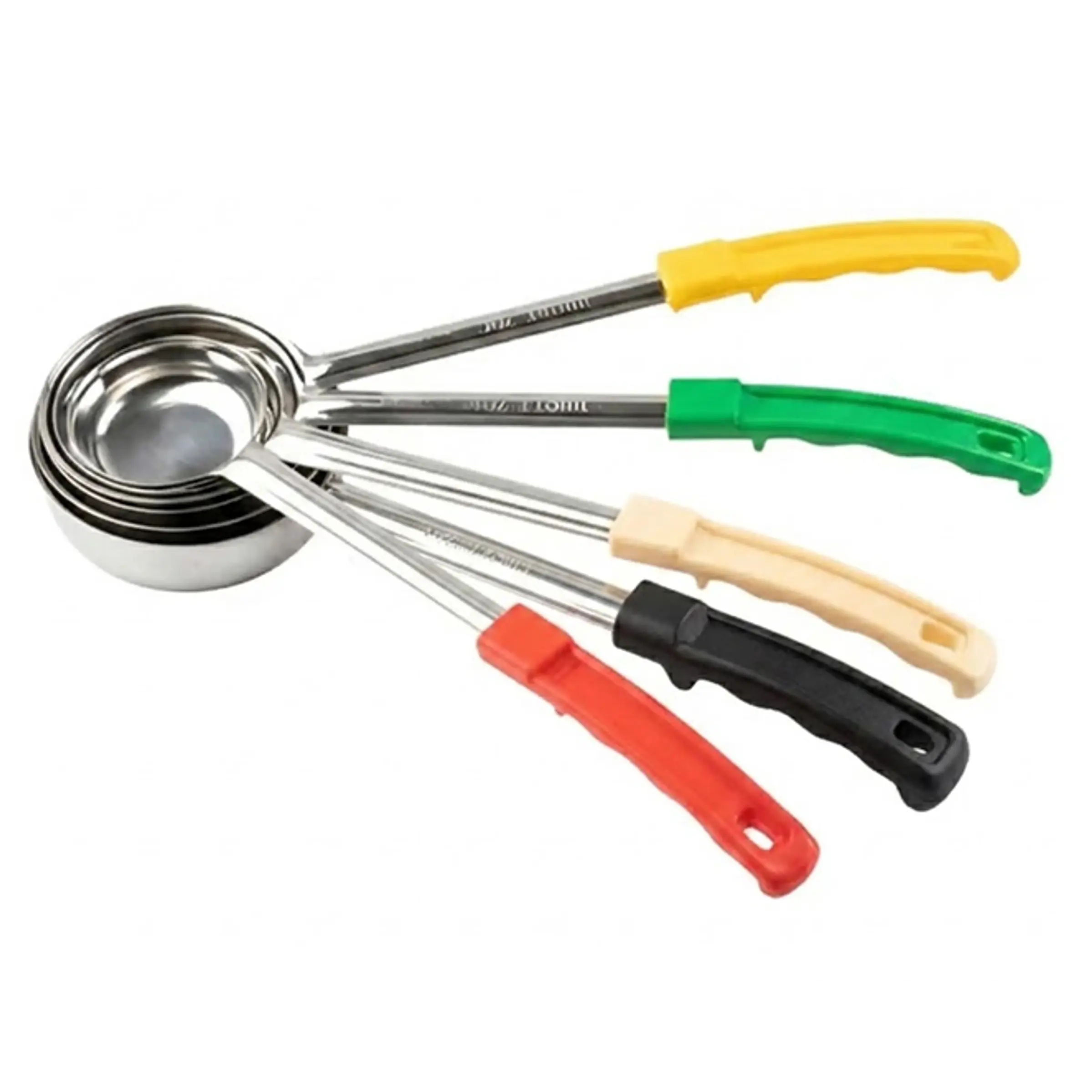 Set de 5 cucharas porcionadoras de alimentos – 1, 2, 3, 4 y 6 oz: 1