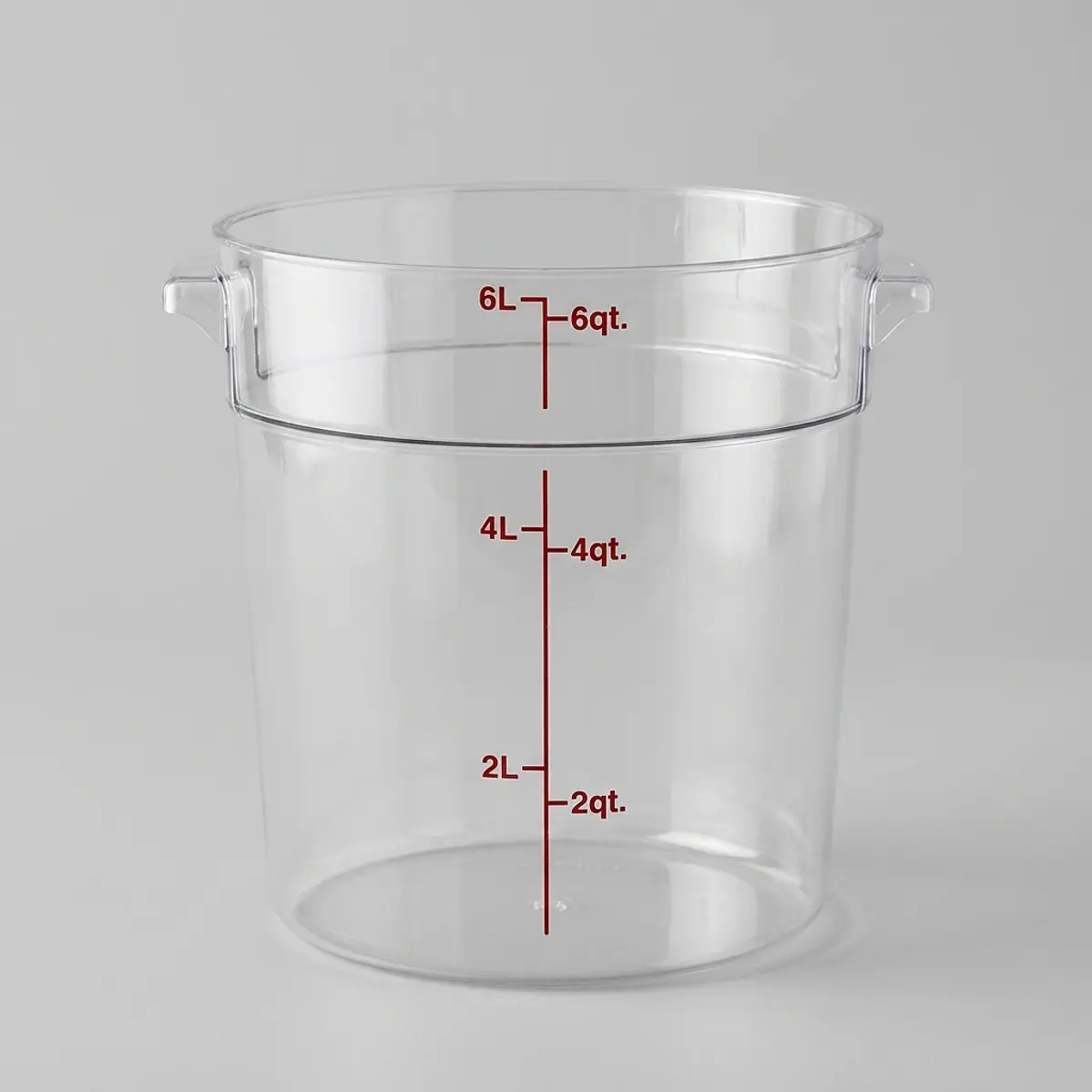 Cambro Contenedor de almacenamiento redondo – 6 Qt (≈6 L) de policarbonato transparente 1