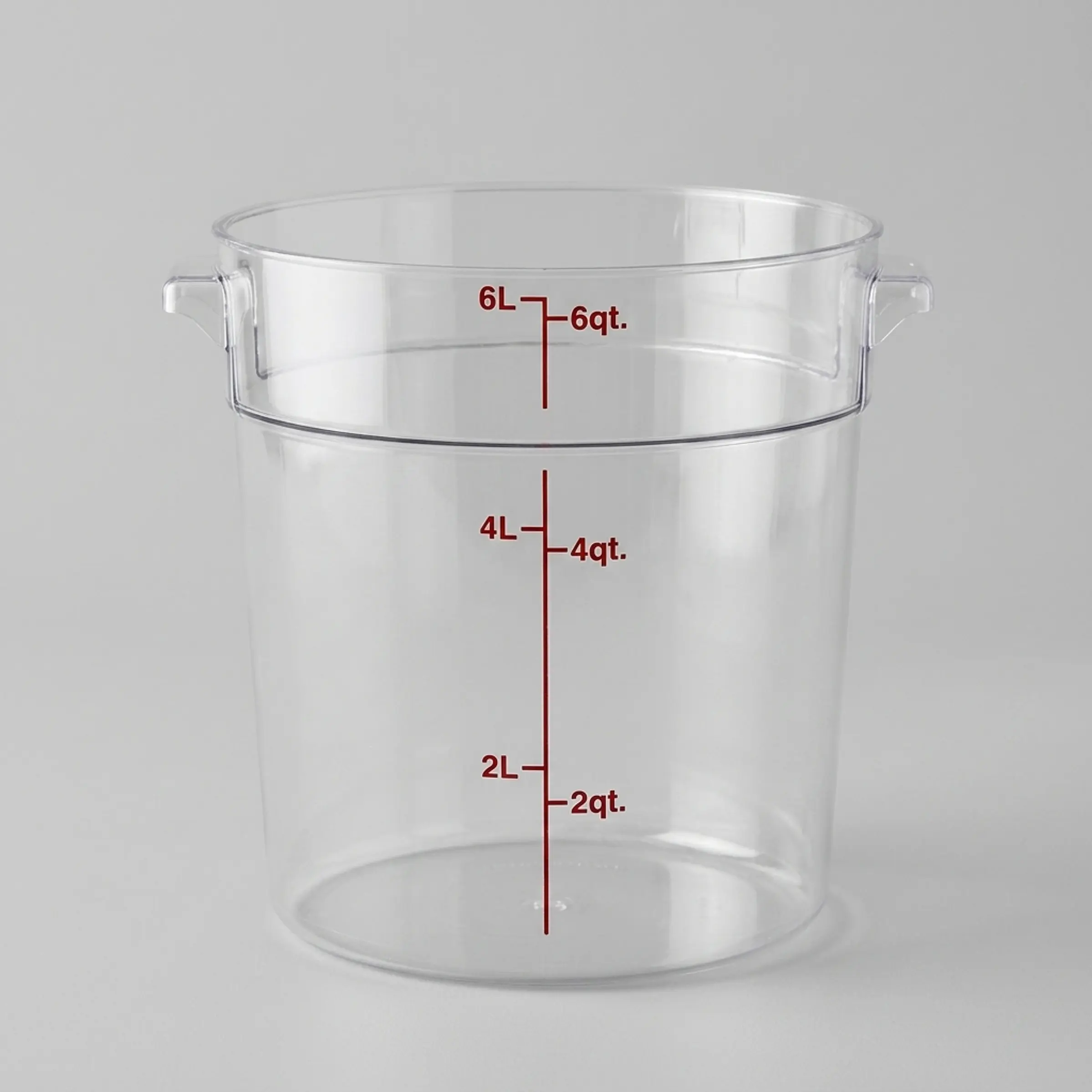Cambro Contenedor de almacenamiento redondo – 6 Qt (≈6 L) de policarbonato transparente 1