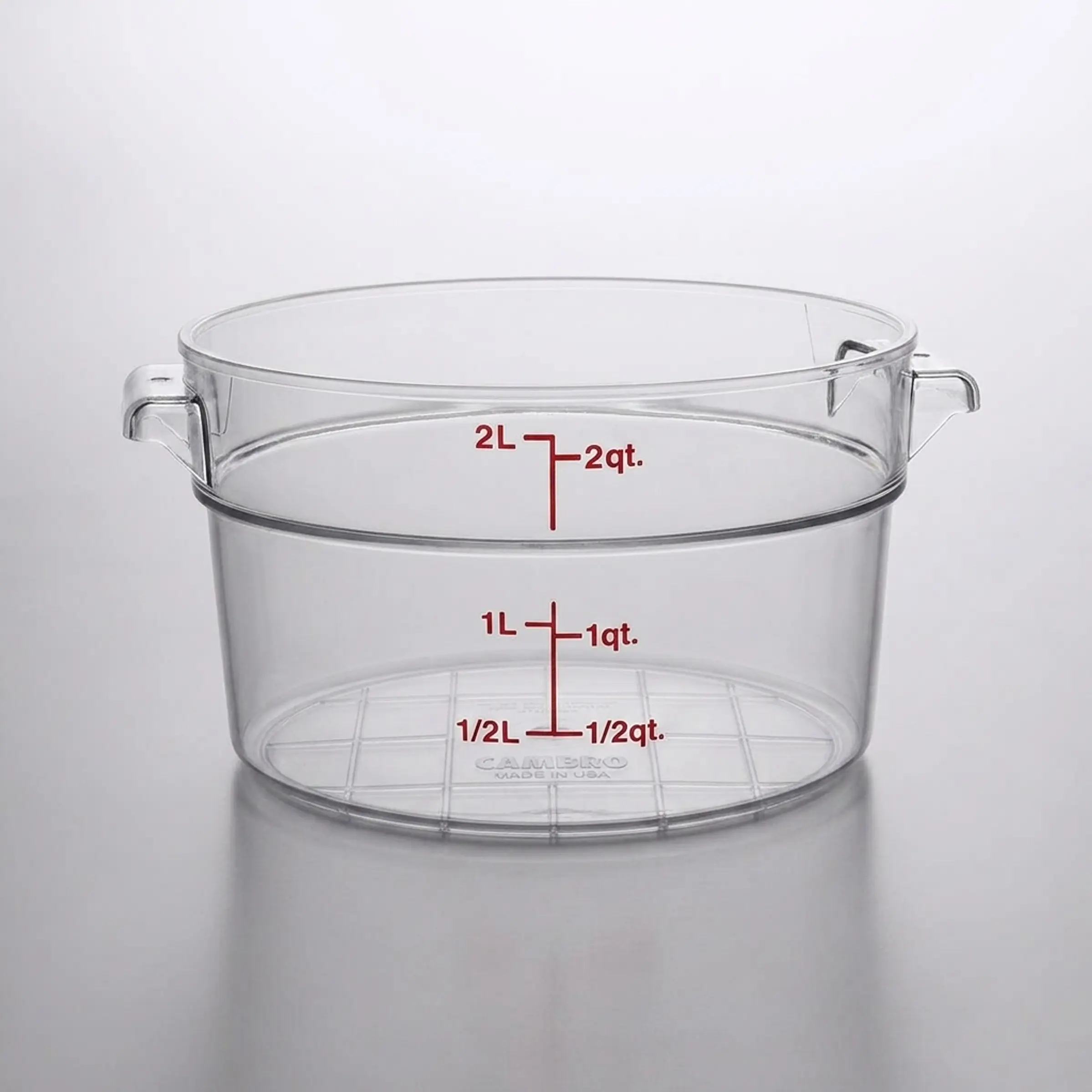 CAMBRO Contenedor de almacenamiento redondo – 2 Qt (≈2 L) de policarbonato transparente 1