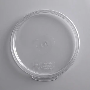 12 Tapas para contenedores redondos Cambro 2 y 4 Qt, policarbonato transparente