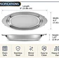 Plato Ovalado de Acero Inoxidable para Gratinado – 12 oz. (Set de 12 unidades) - Miniatura 2