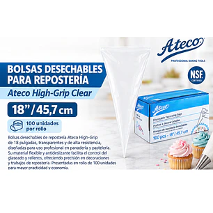 Bolsas desechables para repostería Ateco – 18