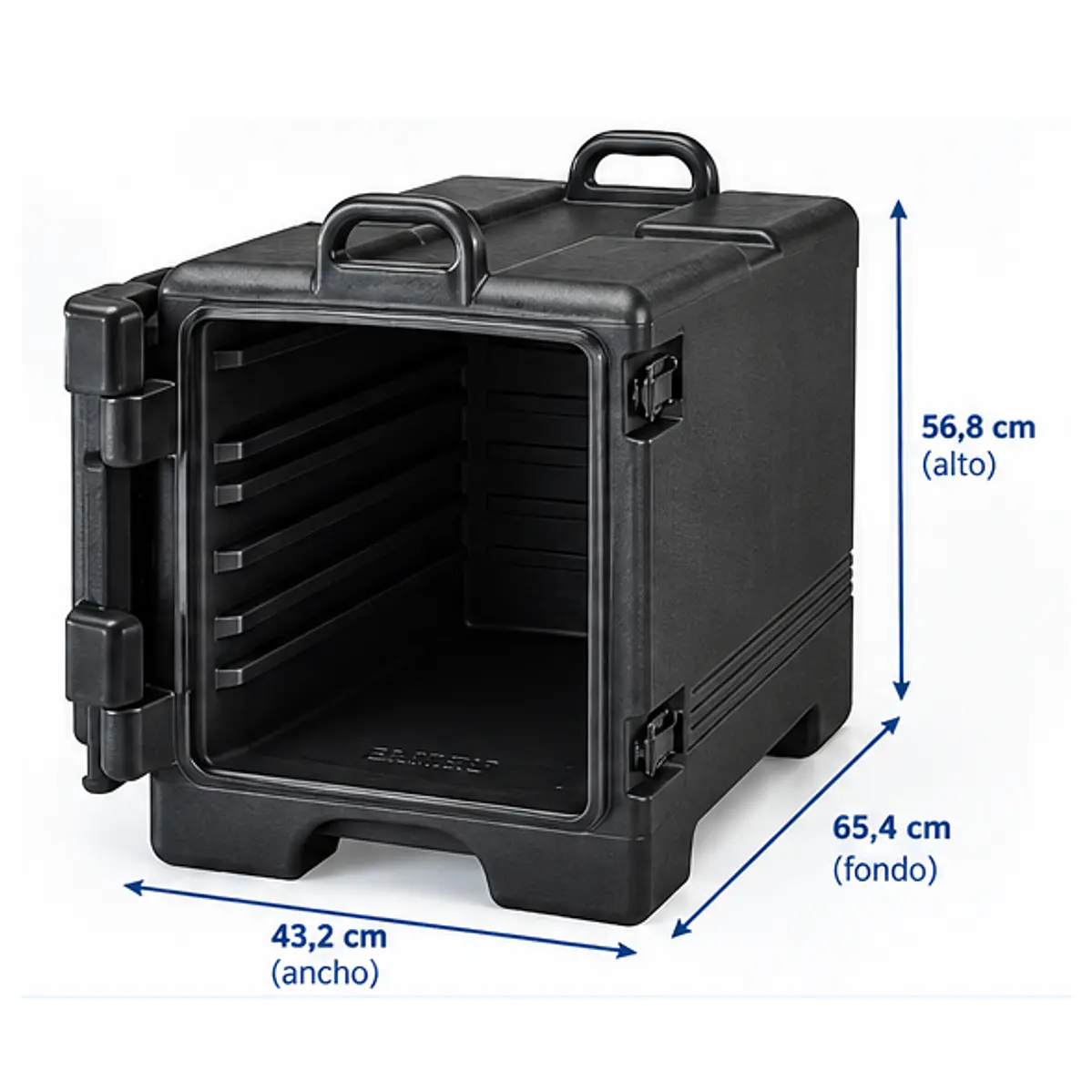 Contenedor CAMBRO Pequeño Isotérmico Para Transportar Alimentos Capacidad 4 Bandejas total 36 Qt (34 litros) 2