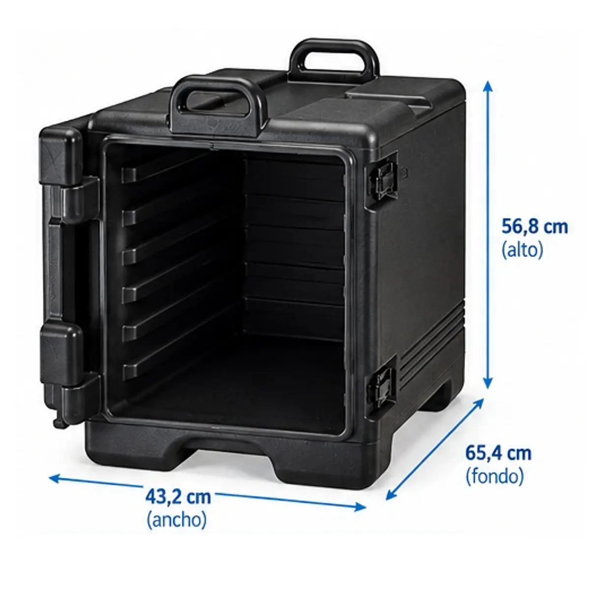 Contenedor CAMBRO Pequeño Isotérmico Para Transportar Alimentos Capacidad 3 Bandejas total 36 Qt (34 litros) 2